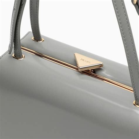 prada nube|Prada Nube Bag In Brushed Leather In Gray .